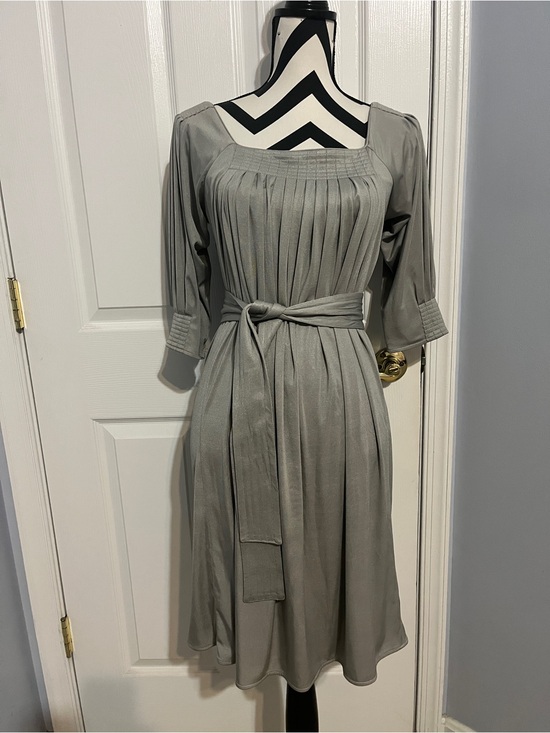 Eliza J Dresses & Skirts - Eliza J, 4, Gray Pleated Belted and Women’s Dress